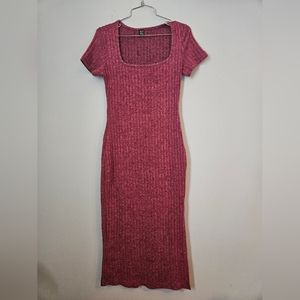 Elegant Rose Knit Dress